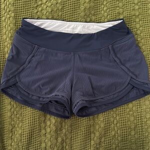 Hylete Blue Athletic Shorts Lightweight Performance